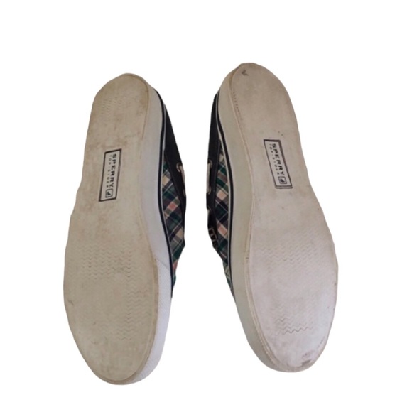 Last Call / To be donated Sperry Plaid Deck Shoes super cute! Size 7 - Picture 4 of 9